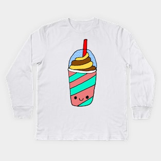 Cute Milkshake Kids Long Sleeve T-Shirt